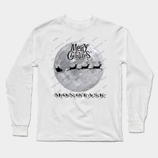 Merry Christmas original artwork by MONOTASK Long Sleeve T-Shirt